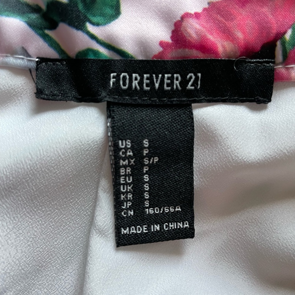 Forever 21 Pink Floral A-Line Skirt - Picture 4 of 4